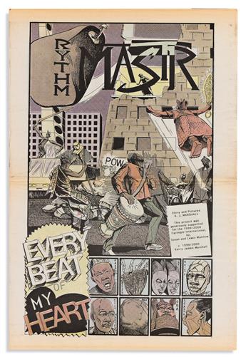 KERRY JAMES MARSHALL (1955 - ) Three issues of Rythm Mastr.